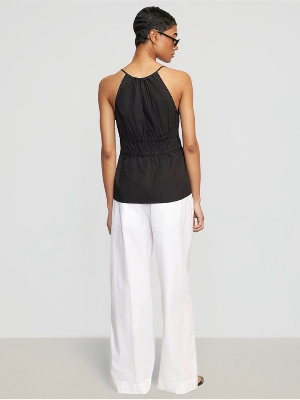 Modern Citizen Jamila Organic Cotton Ruched Cami - Picture 3 of 7